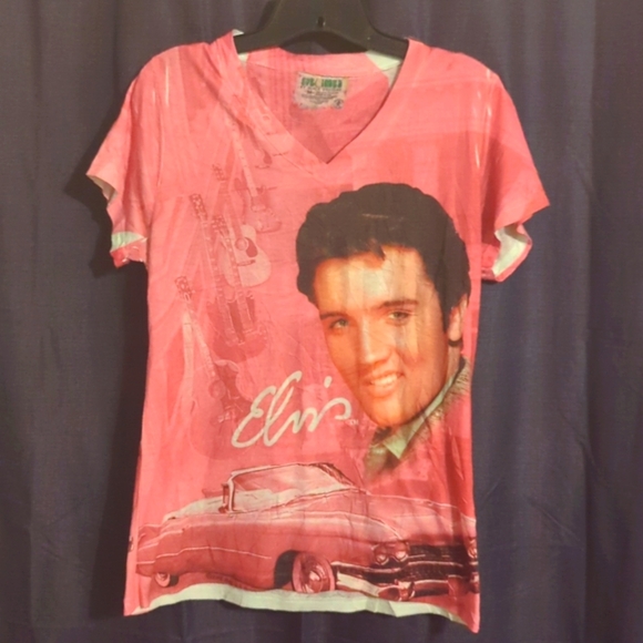 Sublimed Tops - Elvis Presley women's top